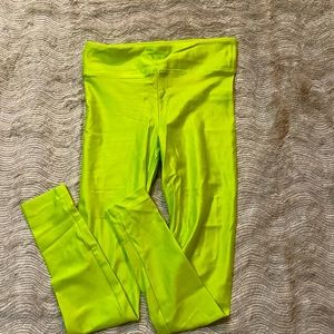 Koral Lustrous High Rise Legging in Neon Lime
